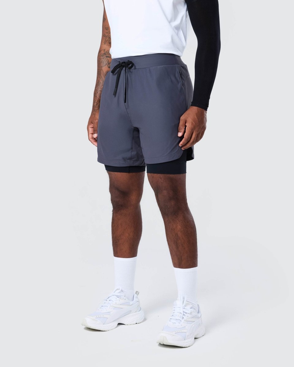 DIHAMUTIM - Surge Lined Active Shorts in Storm Grey